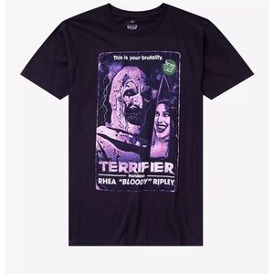 WWE Rhea Ripley X Terrifier Knife T-Shirt Art the Clown